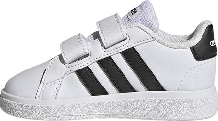 Buty dziecięce adidas Grand Court CF biało-czarne GW6527