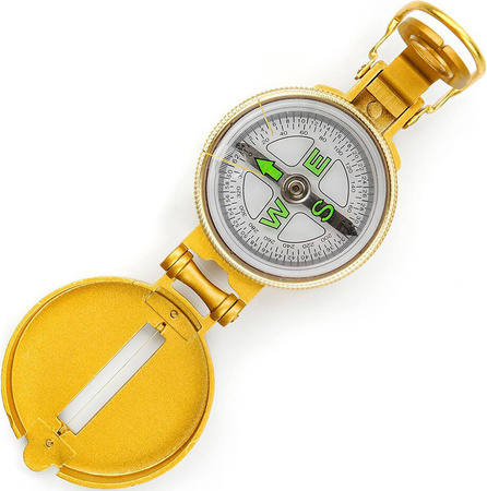 Busola metalowa okrągła Meteor złota 8191/71001