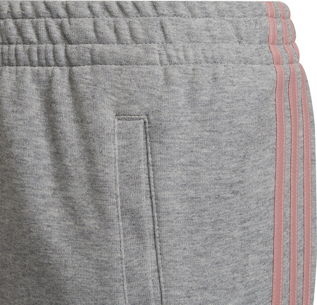 Spodnie dla dzieci adidas 3-Stripes Tapered Leg szare HD4362