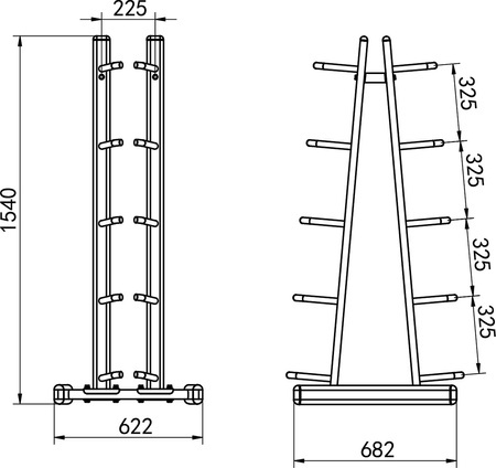 STR41 STOJAK NA PIŁKI LEKARSKIE COMMERCIAL HMS
