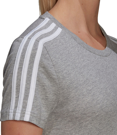 Koszulka damska adidas Essentials Slim T-shirt szara GL0785