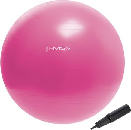 Piłka gimnastyczna fitness HMS yb01n 55cm różowa
