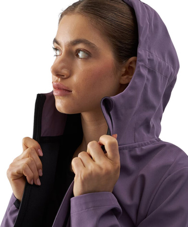 Kurtka damska softshell 4F F285 fioletowa 4FWAW24TSOFF285 50S