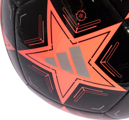 Piłka nożna adidas UCL Club czarno-pomarańczowa IX4064