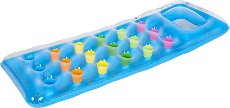 Materac dmuchany plażowy fashion 190x70cm 27131 niebieski