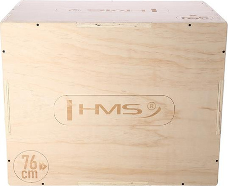 Skrzynia treningowa pylometryczna do ćwiczeń crossfit drewniana HMS DSC01