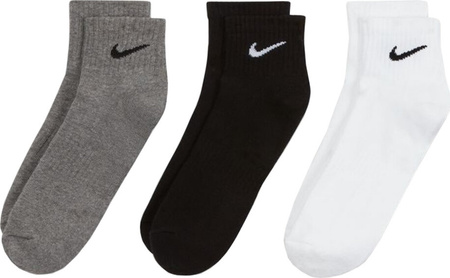 Skarpety Nike Everyday Cushioned Ankle 3 pary białe, czarne, szare SX7667 964
