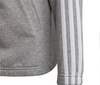 Bluza dla dzieci adidas Essentials 3-Stripes Full-Zip Hoodie szara IC3635