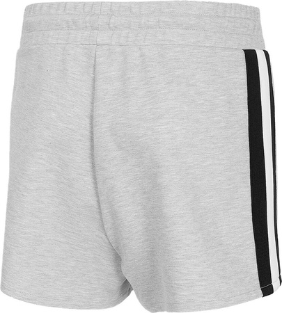 Spodenki krótkie damskie 4F chłodny jasny szary melanż H4L20 SKDD002 27M