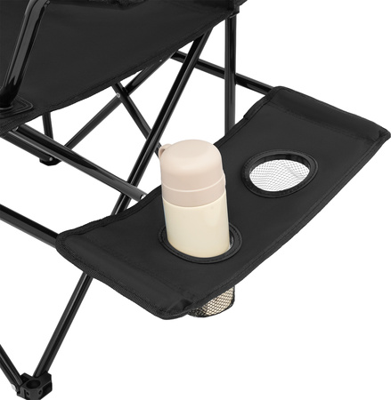 Krzesło fotel turystyczne plażowe składane Nils Camp NC3301 czarne
