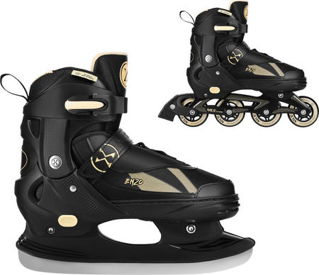 Łyżworolki 2w1 łyżwy rolki Enzo z wymienną płozą hokejową Nils Extreme NH382 rozmiar 32-25