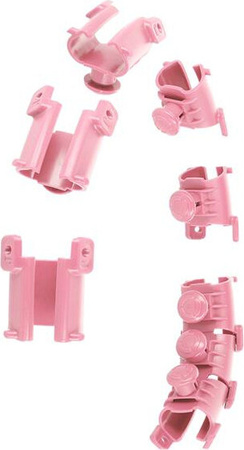 Hula hop z wypustkami i obciążnikiem HMS hhw01 różowe