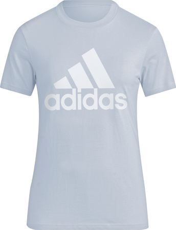 Koszulka damska adidas Loungewear Essentials Logo Tee jasnoniebieska IR5408