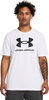 Koszulka męska Under Armour Sportstyle Logo biała 1382911 100