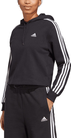 Bluza damska adidas Essentials 3-Stripes French Terry Crop Hoodie IC8767