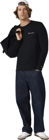 Koszulka męska Champion Longsleeve Tee czarna 221799 KK001