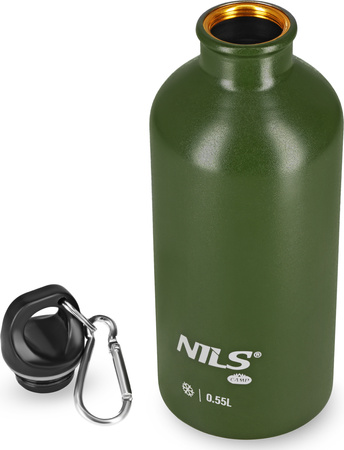 Butelka turystyczna ze stali nierdzewnej Nils Camp NC3801 zielona 550 ml