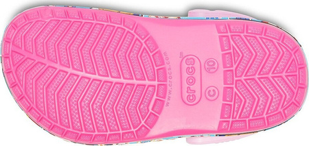 Chodaki sandały klapki Crocs dla dzieci Fl Paw Patrol Band Clog różowe 205509 670