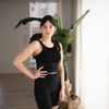 ZESTAW HULA HOP MAGNETYCZNY BLUE HHM15 Z LICZNIKIEM HMS   PAS BR163 BLACK PLUS SIZE