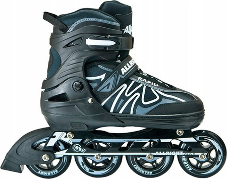 Łyżworolki regulowane koła 80 mm ABEC-9 Allright Rapid rozmiar 35-38