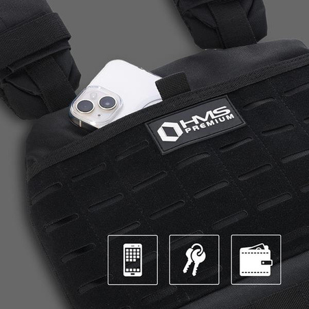 Kamizelka obciążeniowa regulowana 13.5kg HMS premium tko14 taktyczna