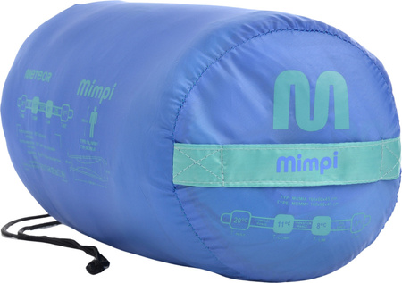 Śpiwór turystyczny mumia Meteor Mimpi niebiesko-miętowy 16940