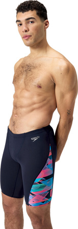 Męskie bokserki kąpielowe spodenki basenowe pływackie Speedo Alov Digi V-cut Jam Am rozmiar L