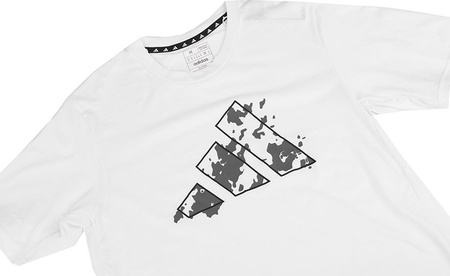 Koszulka męska adidas Train Essentials Seasonal Training Graphic biała IJ9603