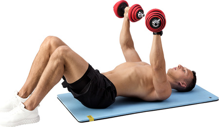 Sztangielki/sztanga gumowane HMS SGGX20 20 KG