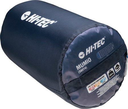 Śpiwór Hi-tec Mumio 210x75cm granatowo-niebieski