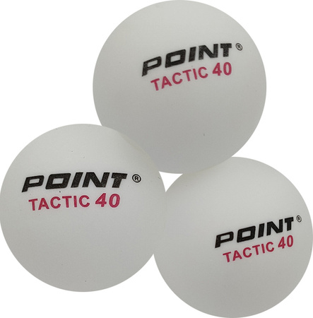 Piłeczki do ping ponga tenisa stołowego Point Tactic białe 10 szt