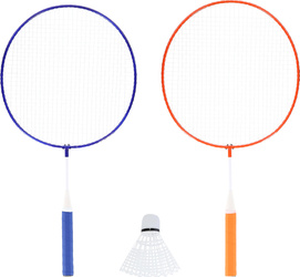 Zestaw rakietek do badmintona 2 sztuki lotki junior Nils NRZ052 steel