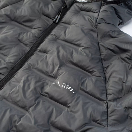 Męski płaszcz pikowany zimowy z kapturem Elbrus Humlo Primaloft rozmiar L