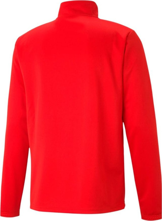 Bluza męska Puma teamRISE 1 4 Zip Top czerwona 657394 01