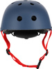 Dziecięcy kask rowerowy na rolki hulajnogę regulowany Nils Extreme MTW001-1 szaro-czerwony r L (58-61cm)