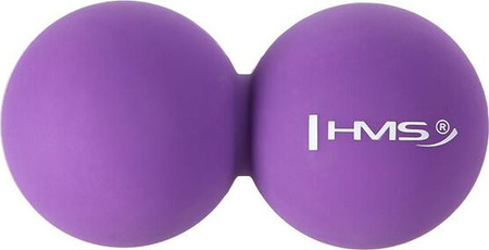 Piłka do masażu HMS blc02 violet lacrosse podwójna