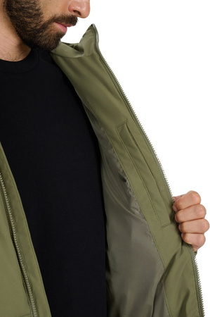 Kurtka puchowa męska 4F M0710 khaki 4FWAW25TDJAM0710 43S