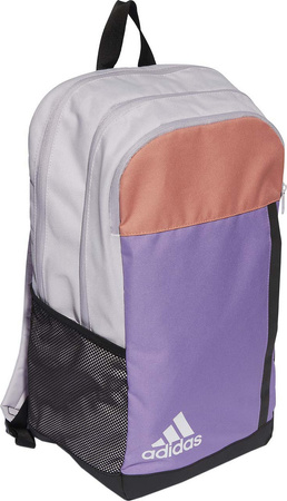 Plecak sportowy szkolny miejski adidas Motion Badge of Sport fioletowo-pomarańczowy IK6889