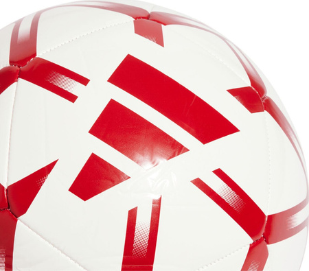 Piłka nożna adidas Starlancer Club biało-czerwona JM1800