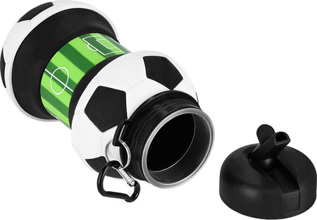 Bidon składany Spokey silikonowy piłka nożna 520 ml Cort 941259/943235