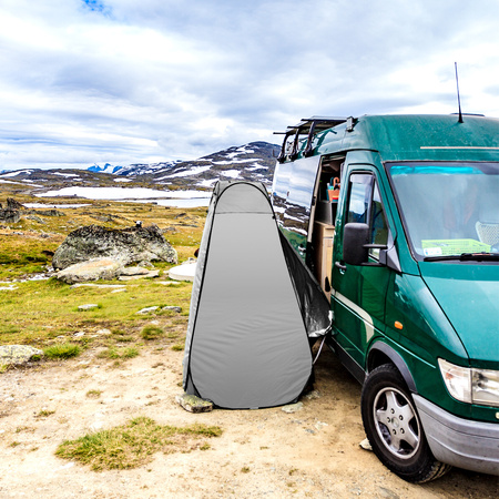 Przebieralnia namiot prysznic turystyczny Nils Camp NC1706 szary 120x120x190cm