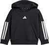 Dres dla dzieci adidas Essentials Joggers 3 Stripes Fleece Hoodie czarny JD6484