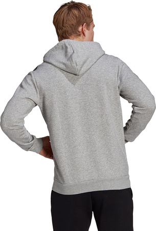 Bluza męska adidas Essentials Fleece 3-Stripes Hoodie szara GK9084