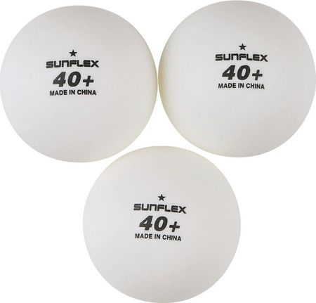 Zestaw do tenisa stołowego ping ponga 2 rakietki 3 piłki Sunflex TT Contest 20119