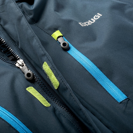 Dziecięca kurtka narciarska ocieplana membrana 1500mm snowboardowa Brugi 1AHP na wzrost 140-146 cm