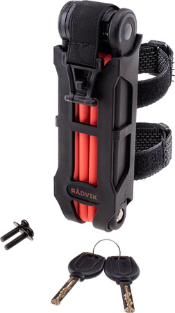 Zapięcie zabezpieczenie rowerowe motocyklowe składane Radvik Fjordane