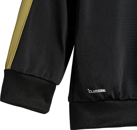 Dres dla dzieci adidas Essentials Climacool czarno-złoty JC8857