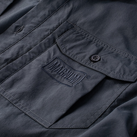 Męska koszula rozpinana Magnum Defender czarna rozmiar XXL