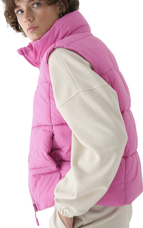 Kamizelka damska 4F F140 różowa 4FWAW24TVJAF140