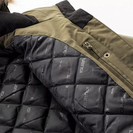 Damska kurtka wodoodporna parka z kapturem ocieplana Iguana Nermin W rozmiar S